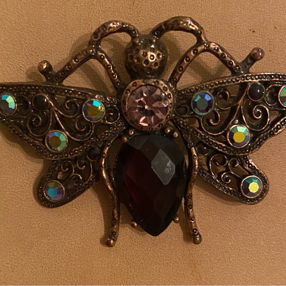 Vintage Style Moth Brooch